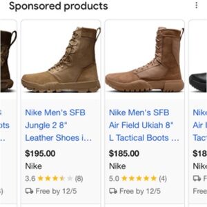 Nike Men's SFB Jungle 2 8" Boots in Brown